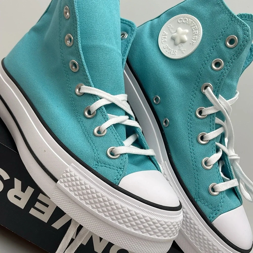 Converse WMNS CTAS LIFT HI
OCEAN DRIP/WHITE/BLACK A06492C Platforms Sneakers - Picture 7 of 16